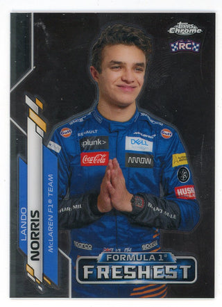 Lando Norris 2020 Topps Chrome Rookie Card #199