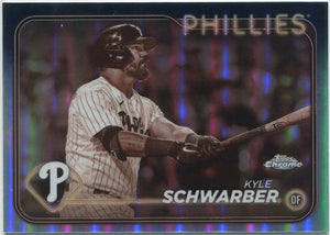 Kyle Schwarber 2024 Topps Chrome Sepia Refractor Card #71