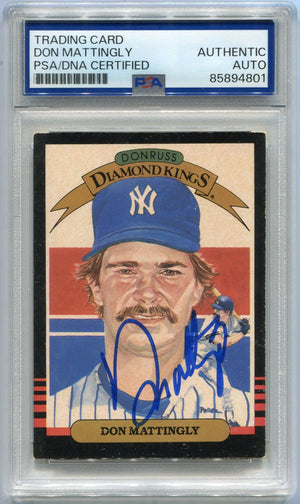 Don Mattingly 1985 Donruss Autographed Card #7 PSA/DNA Certified