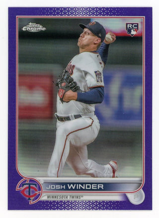 Josh Winder 2022 Topps Purple Chrome #USC137 Card