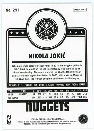 Nikola Jokic 2023-24 Panini Hoops #291