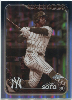 Juan Soto 2024 Topps Chrome Sepia Refractor Card #150