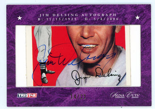 Jim Delsing Autographed 2008 Tristar Signa Cuts