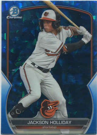 Jackson Holliday 2023 Bowman Draft Chrome Sapphire Card #BDC-118