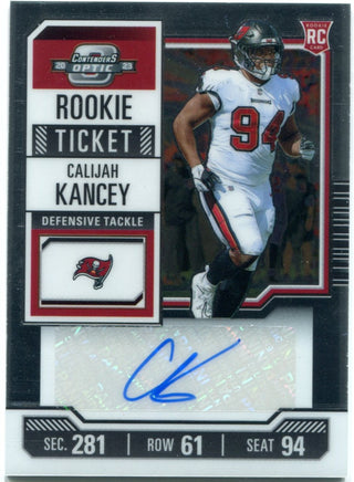 Calijah Kancey 2023 Panini Contenders Optic AUTO RC #152