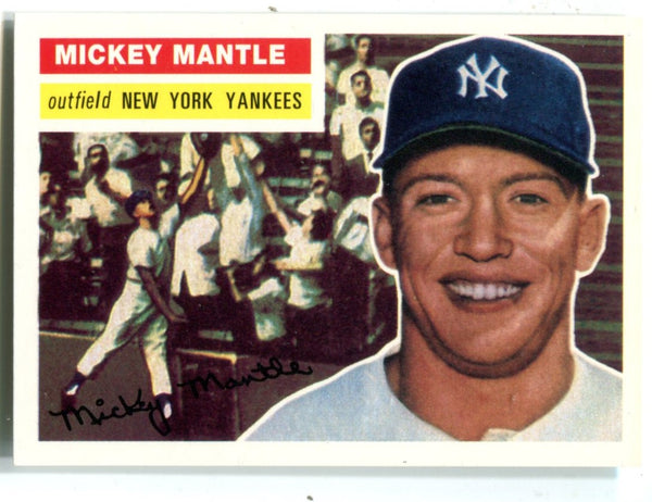 Mickey Mantle 1996 Topps 1956 Reprint Card