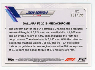 Jehan Daruvala 2021 Topps F2 Card #125