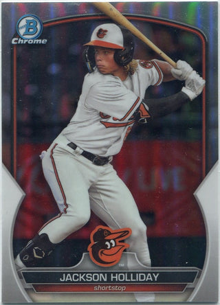 Jackson Holliday 2023 Bowman Draft Chrome Refractor Card #BDC-118