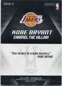 Kobe Bryant 2015 - 2016 Panini Kobe Herovillain Card #13
