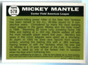 Mickey Mantle 1997 Sporting News Topps #578 Reprint Card