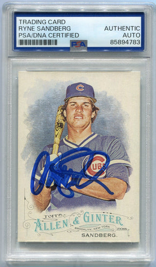 Ryne Sandberg 2016 Topps Gypsy Queen Autographed Card #180 PSA/DNA Certified