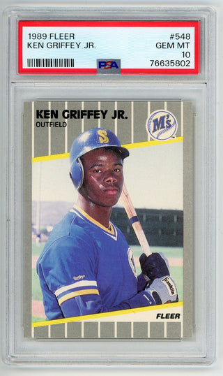 Ken Griffey Jr. 1989 Fleer #548 PSA MT 10