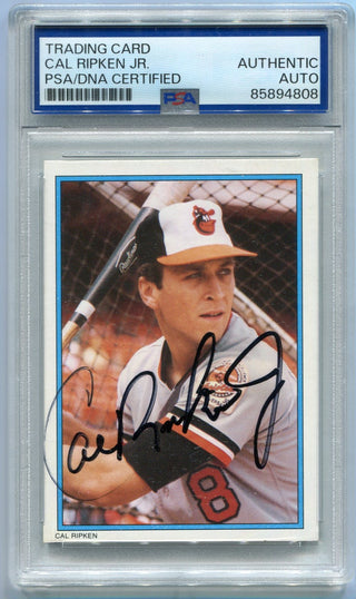 Cal Ripken Jr 1985 Topps Autographed Card #24 PSA/DNA Certified
