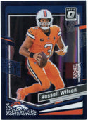 Russell Wilson 2023 Panini Donruss Optic Purple Prizm Card #57 27/50