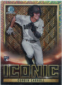 Corbin Carrol 2023 Bowman Chrome Iconic Mega Box Refractor RC #BI-18