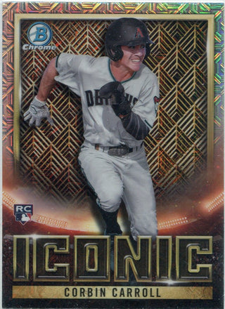 Corbin Carrol 2023 Bowman Chrome Iconic Mega Box Refractor RC #BI-18