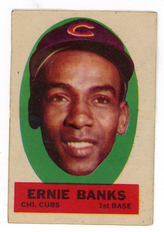 Ernie Banks 1963 Peel Off Sticker