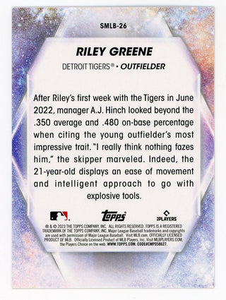 Riley Greene 2023 Topps Stars of MLB #SMLB-26 Card