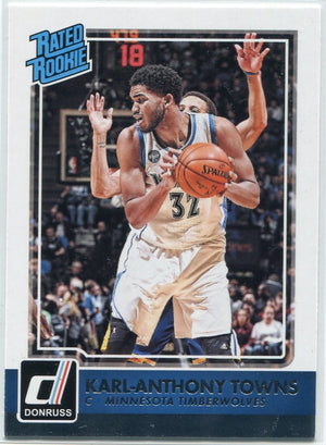 Karl-Anthony Towns 2015 - 2016 Panini Donruss Rated Rookie RC #208