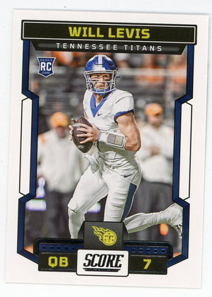Will Levis 2023 Panini Score Rookie Card #303