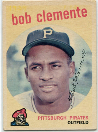 Roberto Clemente 1959 Topps Card #478