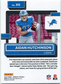Aidan Hutchinson 2022 Panini Donruss Rated Rookie Press Proof RC #313