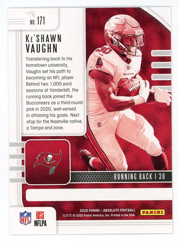 Ke'Shawn Vaughn 2020 Panini Absolute Rookie Card #171