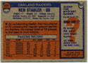 Ken Stabler 1976 Topps Card #415