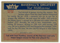 Ted Williams 1959 Fleer Baseball Card #42 1951- Williams Slowed By injury