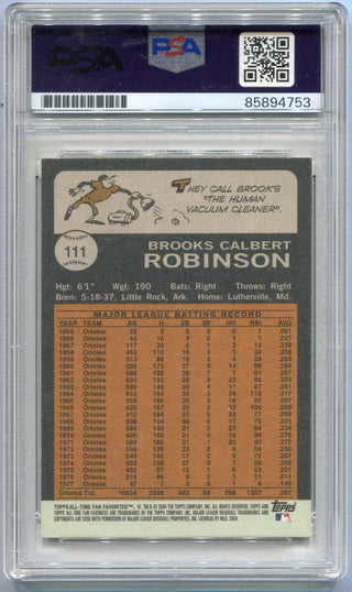 Brooks Robinson 2004 Topps Archives Autographed Card #111 PSA/DNA Certified