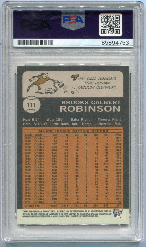 Brooks Robinson 2004 Topps Archives Autographed Card #111 PSA/DNA Certified