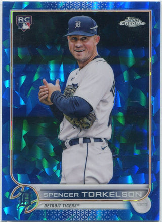 Spencer Torkelson 2022 Topps Chrome Sapphire RC #151
