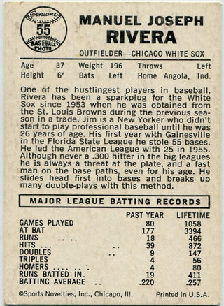 Jim Rivera 1960 Leaf Card #55