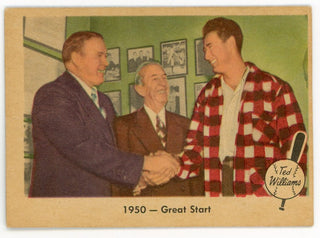Ted Williams 1959 Fleer Baseball Card #39 1950- Great Start