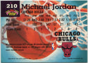 Michael Jordan 1992 - 1993 Topps Stadium Club Members Choice Card #210
