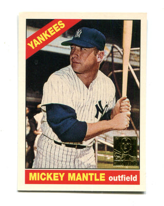 Mickey Mantle 1996 Topps #50 1966 Reprint Card