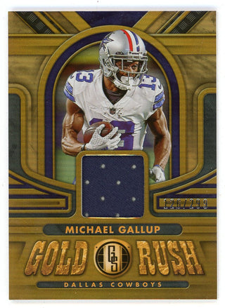 Michael Gallup 2023 Panini Gold Standard Patch Relic #GR-MG