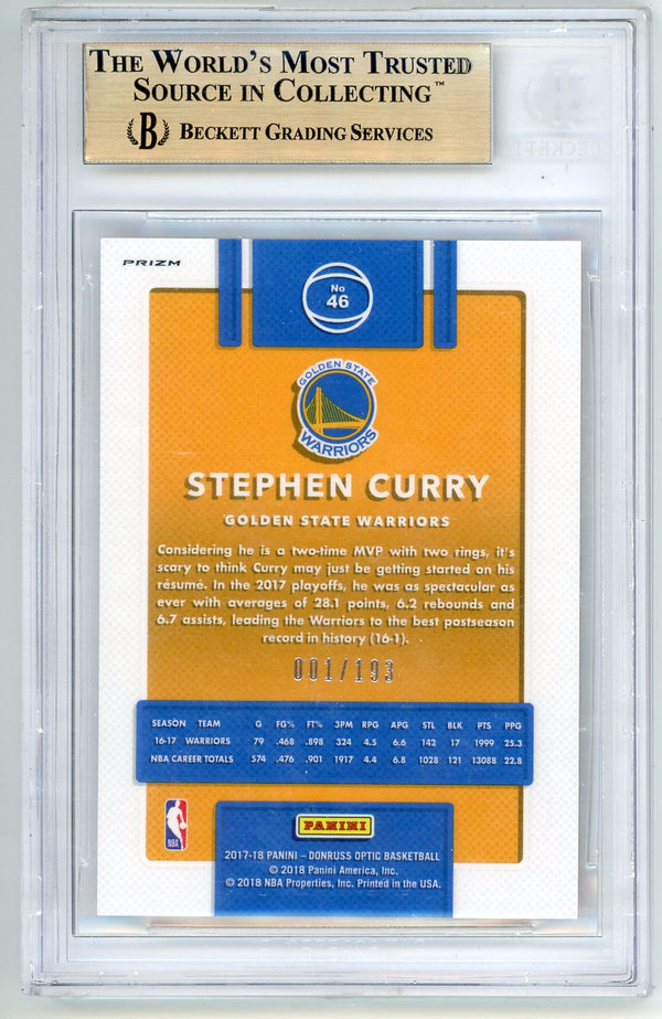 2017-18 Donruss #46 Stephen Curry Warriors