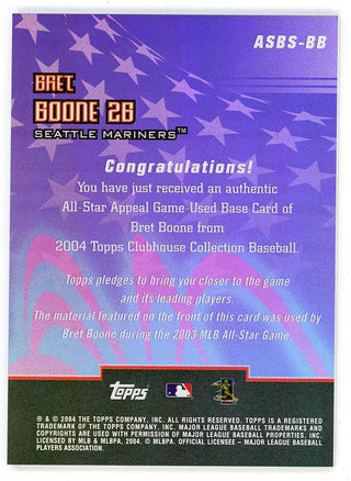 Bret Boone 2004 Topps All-Star Appeal Patch Relic #ASBS-BB