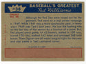 Ted Williams 1959 Fleer Baseball Card #38 1949 - Power Rampage