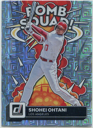 Shohei Ohtani 2022 Panini Donruss Bomb Squad Vector Parallel Card #BS-3