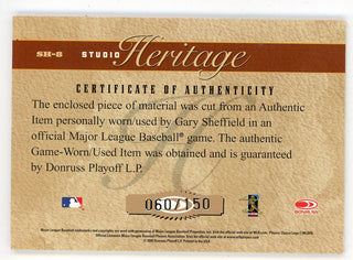 Gary Sheffield 2005 Donruss Studio Heritage Bat Relic #SH-8