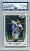 Jose Fernandez 2011 Bowman Draft Chrome Autographed RC #BDPP29 PSA/DNA Certified