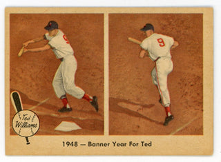 Ted Williams 1959 Fleer Baseball Card #36 1948- Banner Year For Ted