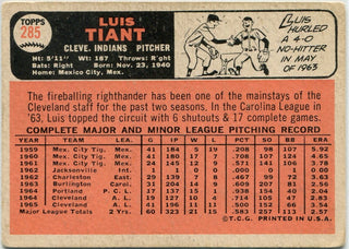 Luis Tiant 1966 Topps Card #285