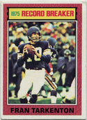 Fran Tarkenton 1976 Topps 1975 Record Breaker Card #7
