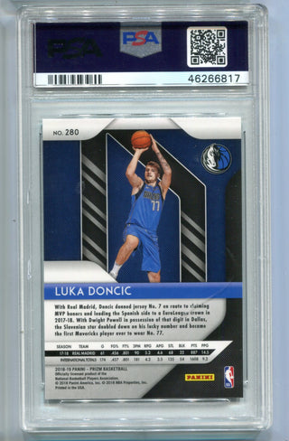 Luka Doncic 2018 Panini Prizm #280 PSA 10 Card