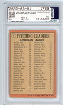 1968 Topps NL Pitching Leaders #9 PSA EX 5
