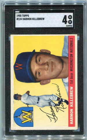 1955 Topps Harmon Killebrew RC #124 SGC 4