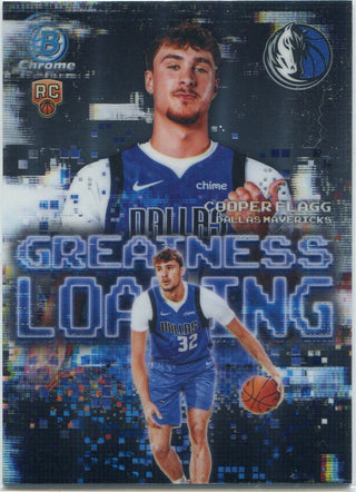 Cooper Flagg 2025 - 2026 Topps Chrome Greatness Loading RC #GL-1